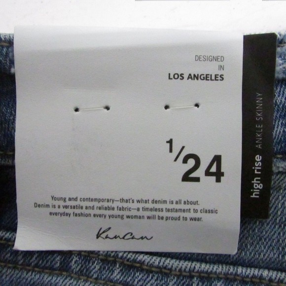 KanCan NWT High Rise Ankle Skinny Jeans Estilo KC7131M  1/24 Button Fly Stretch - Picture 8 of 8